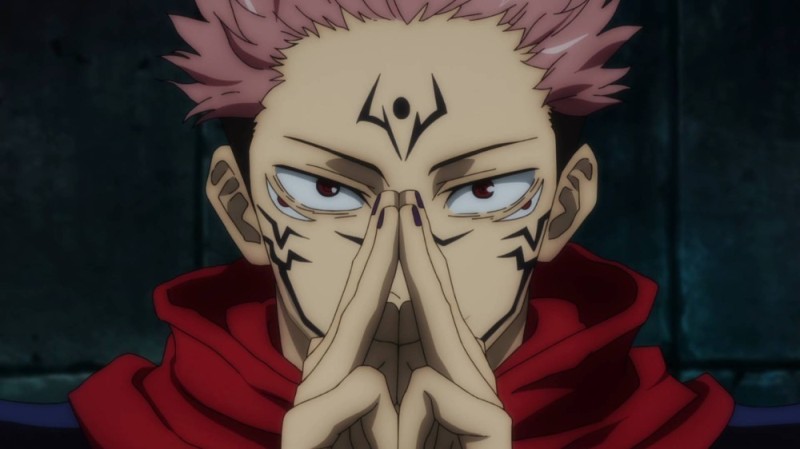 Создать мем: jujutsu kaisen сукуна, jujutsu kaisen, битва аниме