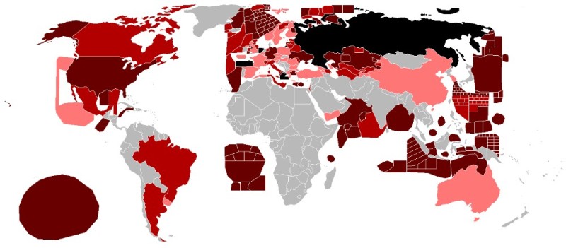 Создать мем: карта в мире, мировая карта стран, карта распространения ислама в мире