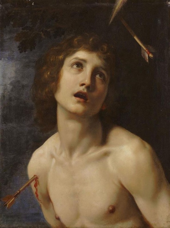 Create meme: Guido Reni Saint Sebastian, Saint Sebastian painting by Caravaggio, Saint Sebastian Caravaggio