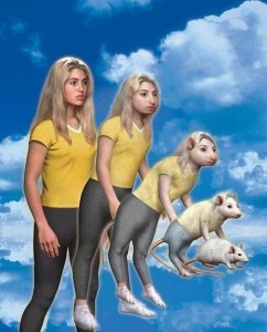 Create meme: animorphs, girl , animals 