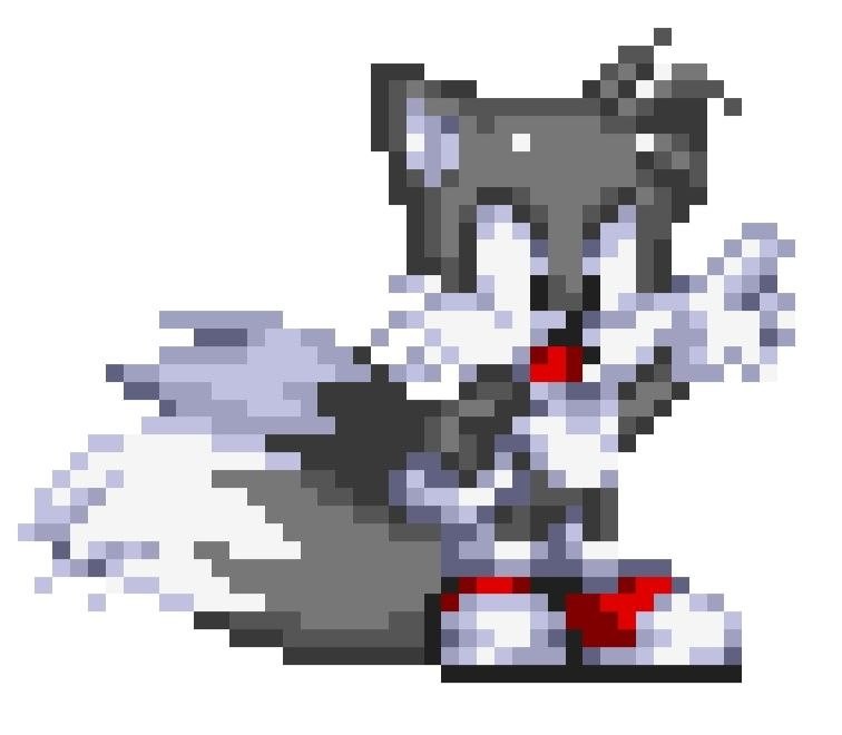 Create meme: sonic exe in pixels, sonic exe pixel, tails exe pixel