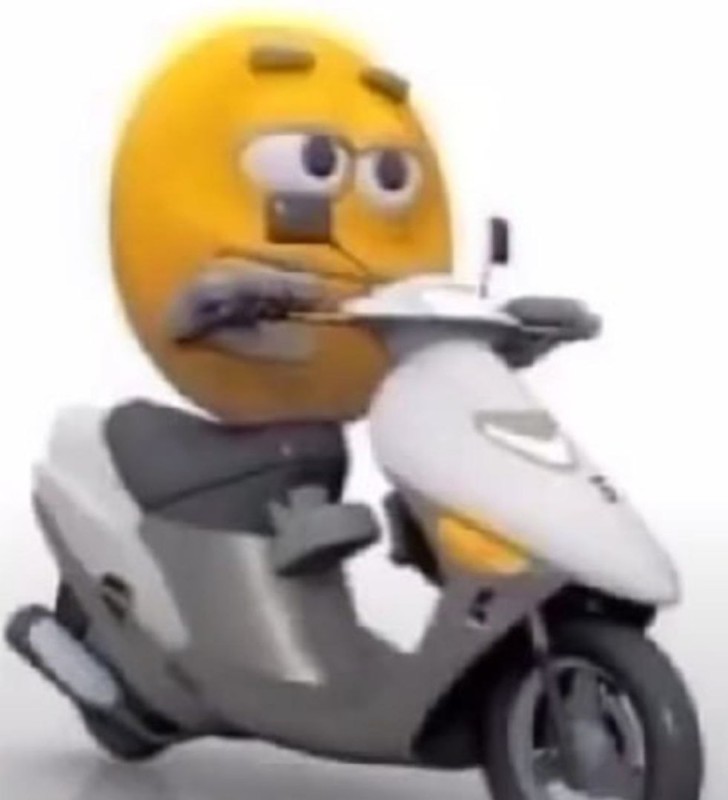 Create meme: moped , meme smiley face on a moped, scooters meme