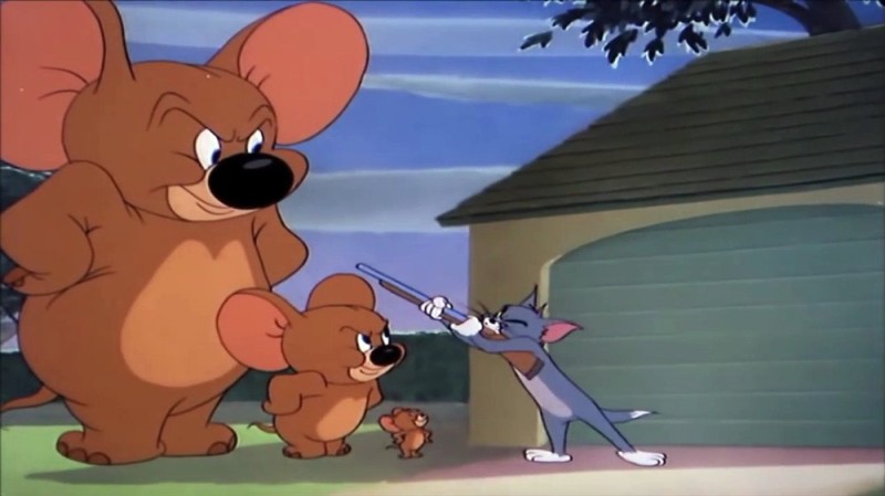 Create meme: Tom and Jerry , the mouse from Tom and Jerry, big mouse jerry