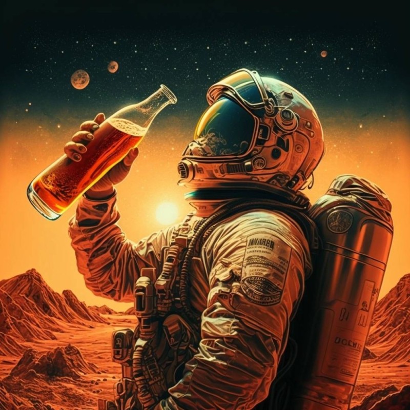 Create meme: astronaut , astronaut art, space 