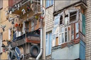 Create meme: balcony Russia, terrible balcony, balcony