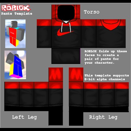 Roblox Red Pants Template