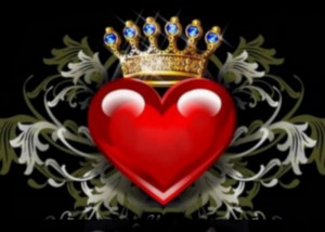 Создать мем: открытка, символ сердца с короной, корона любви