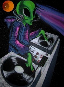 Create meme: hi alien, psychedelic, psychedelic