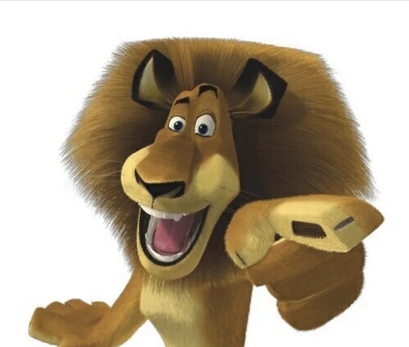 Create meme: Madagascar Alex the lion, Madagascar lion, the lion from the cartoon madagascar