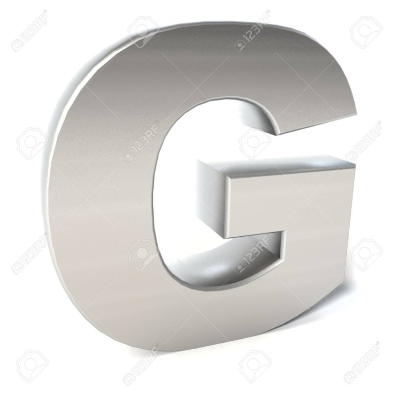 Создать мем: серебряные буквы, буквы, letter g