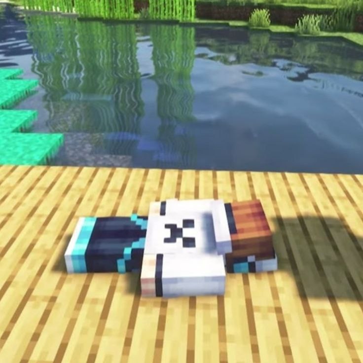 Create meme: lololoshka, minecraft , panda in minecraft