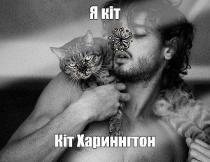 Создать мем: cat man, мужчина, кот
