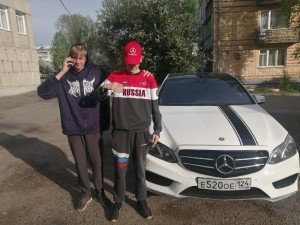 Create meme: car, guy, amg Mercedes
