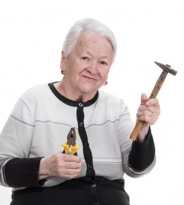 Create meme: the old woman, old woman, old ukazyvaet finger