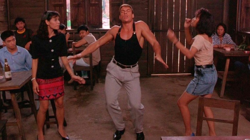 Create meme: Jean-Claude van Damme dancing, kickboxer 1989, Jean-Claude van Damme kickboxer dance