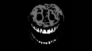 Create meme: evil smile, evil smile on black background, evil smile