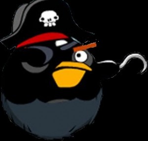 Создать мем: Angry birds Bomb Pirates
