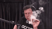 Create meme: Elon musk smokes weed, male, Elon musk smokes
