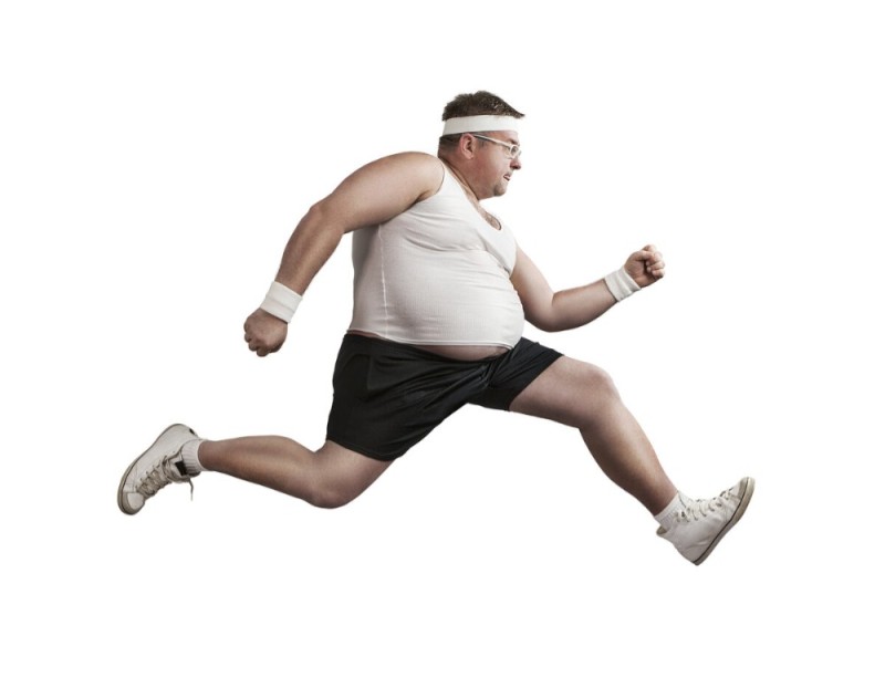 Create meme: run , The fat man is running, running man