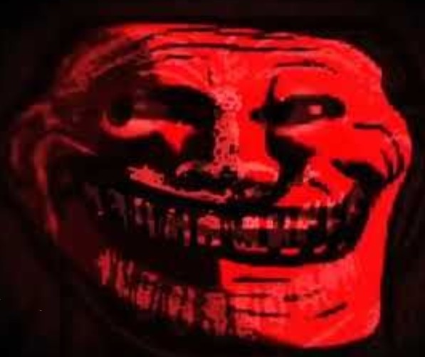 Create meme: trollface massacre, trollface fonk, trollface red