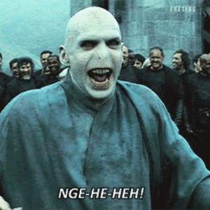 Create meme: Voldemort, Voldemort smiles, Volan de mort