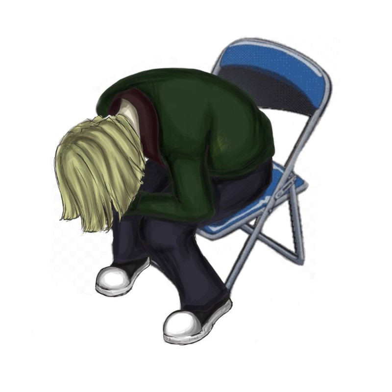 Create meme: Shinji Ikari on a chair, people , Shinji is sitting on a chair