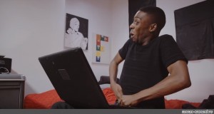 Create meme: the Negro at the computer, meme the Negro with a laptop, the Negro with laptop MEM