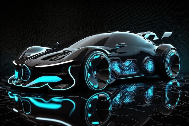 Create meme: Mercedes Vision 2020, the machine of the future, Tron car