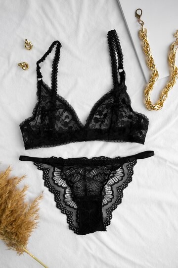 Create meme: lace underwear black, lace underwear set, lace underwear