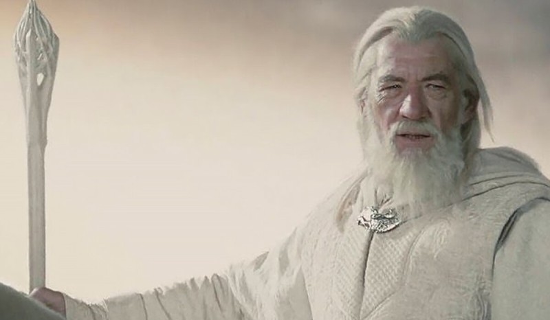 Create meme: the Lord of the rings Gandalf, Ian McKellen the Lord of the rings, I will come on the fifth day from the East the first ray of the sun