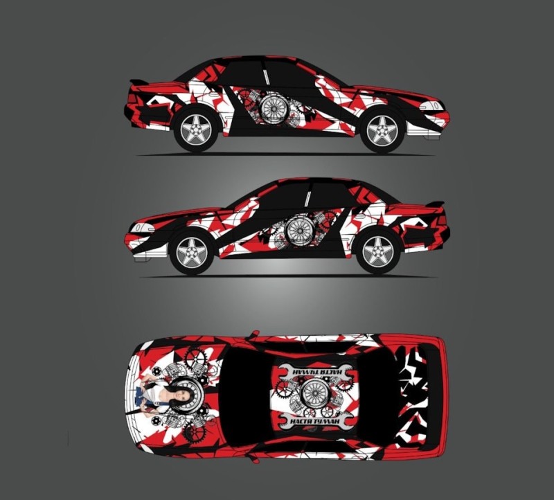 Create meme: vinyl sweep on nissan skyline r34, beautiful vinyls on cars, nissan 180sx vinyl sweep