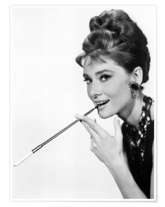 Create meme: publisher Audrey, audrey hepburn smoking, the Tiffany diamond Audrey Hepburn