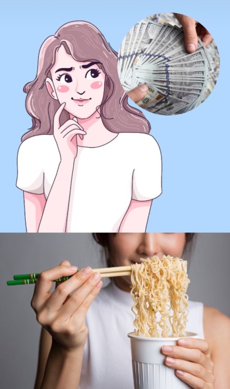 Create meme: doshirak on a fork, instant noodles noodles, ramen noodles
