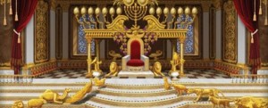 Create meme: Palace interior, the throne room, the throne of king Solomon