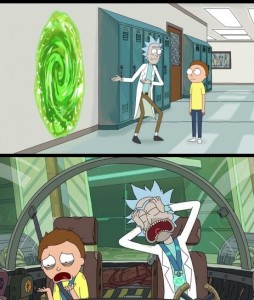 Create meme: Rick and Morty adventure 20 minutes of memes, Rick and Morty 20 minutes, Rick and Morty
