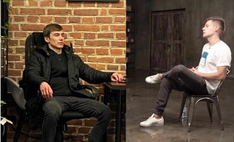 Create meme: Shcherbakov and saburov, male , Yuri dude interview