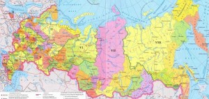 Create meme: map of Russia by regions, map of Russia with cities and regions, map of Russia with cities