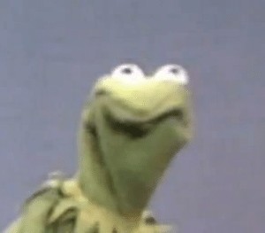 Create meme: meme Kermit, Kermit laughs, kermit