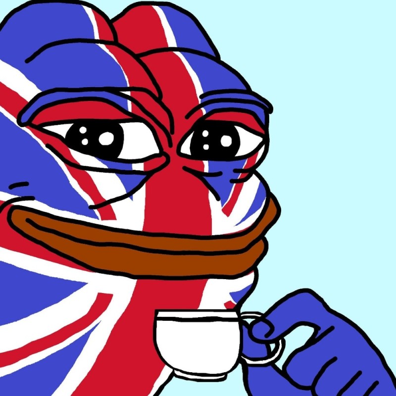 Создать мем: британский пепе, папа смурф мем, британский pepe