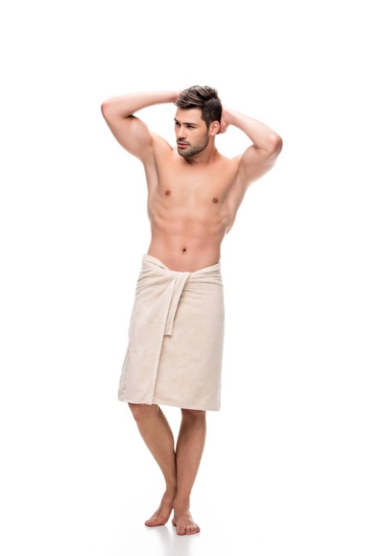 Create meme: the man in the towel, kilt for the bath, sauna kit