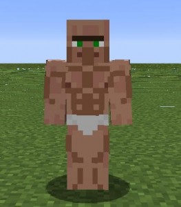 Create meme: minecraft villager, skin resident, minecraft skins