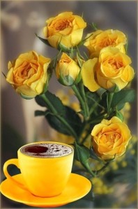 Создать мем: открытки с добрым утром, доброе утро мои любимые друзья, красивые желтые розы