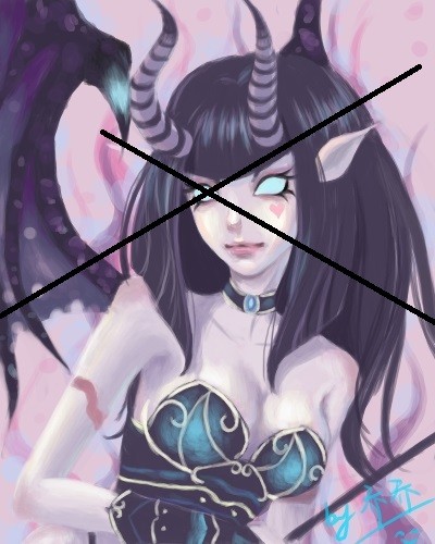 Create meme: succubus, demon succubus, succubus art