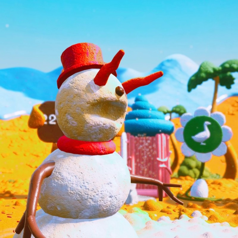 Create meme: Olaf the Snowman, the game , snowman on the beach