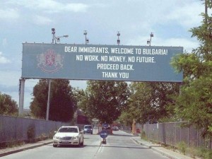 Создать мем: dear immigrants welcome to bulgaria, 604×463, 500×565
