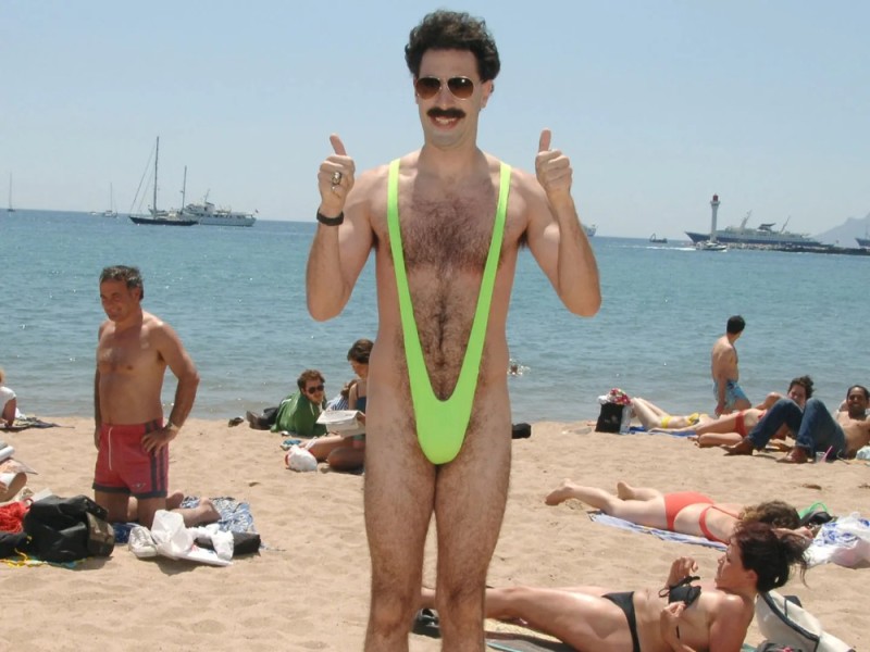 Create meme: borate , Borat 2, Borat swimsuit