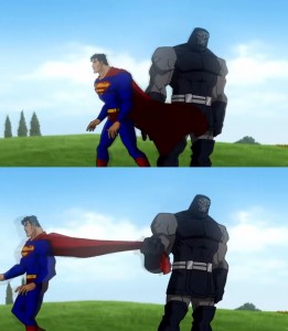 Создать мем: бэтмен супермен против дарксайда, супермен бэтмен, бэтмен против дарксайда мультфильм