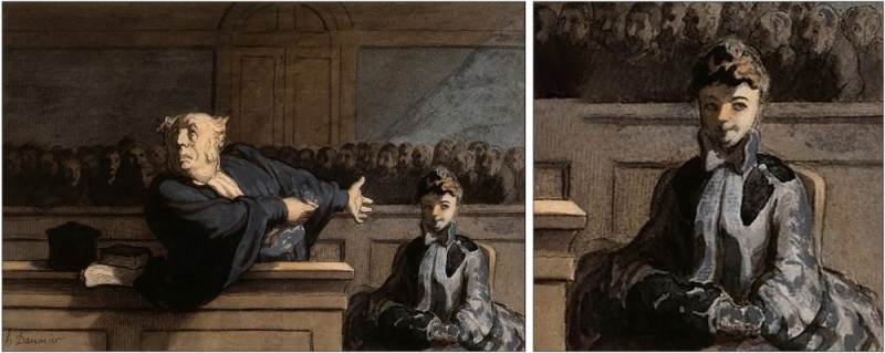 Create meme: Honore Daumier paintings about judges, Daumier uprising painting, Honore Daumier