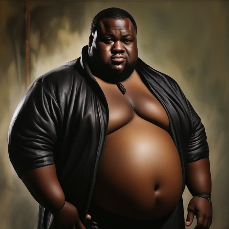 Создать мем: биг дэдди рестлер, толстый негр, очень толстый мужчина