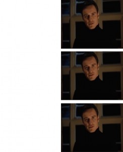 Create meme: I want to see this meme template, meme with Fassbender is excellent, meme with Fassbender perfection